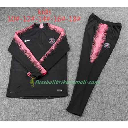 PSG Kinder Sweatshirts Anzüge Schwarz Pink 2018-2019